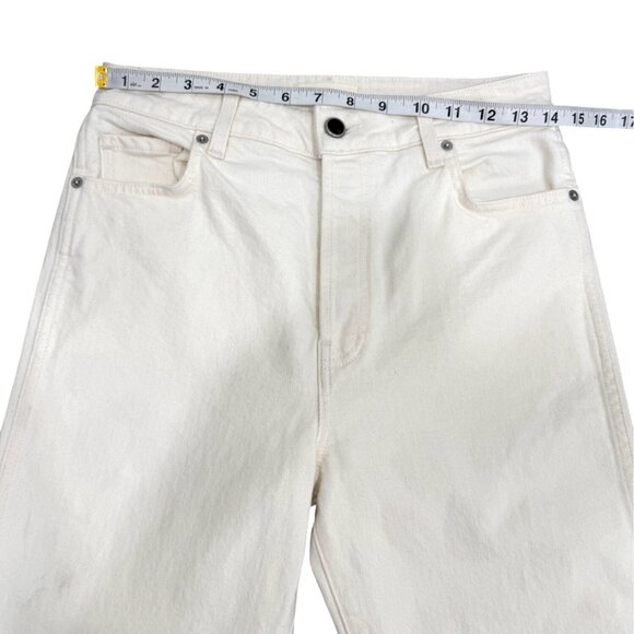 SAME The Perfect Jean Straight-Leg White Denim Womens Size 28 - Picture 6 of 8